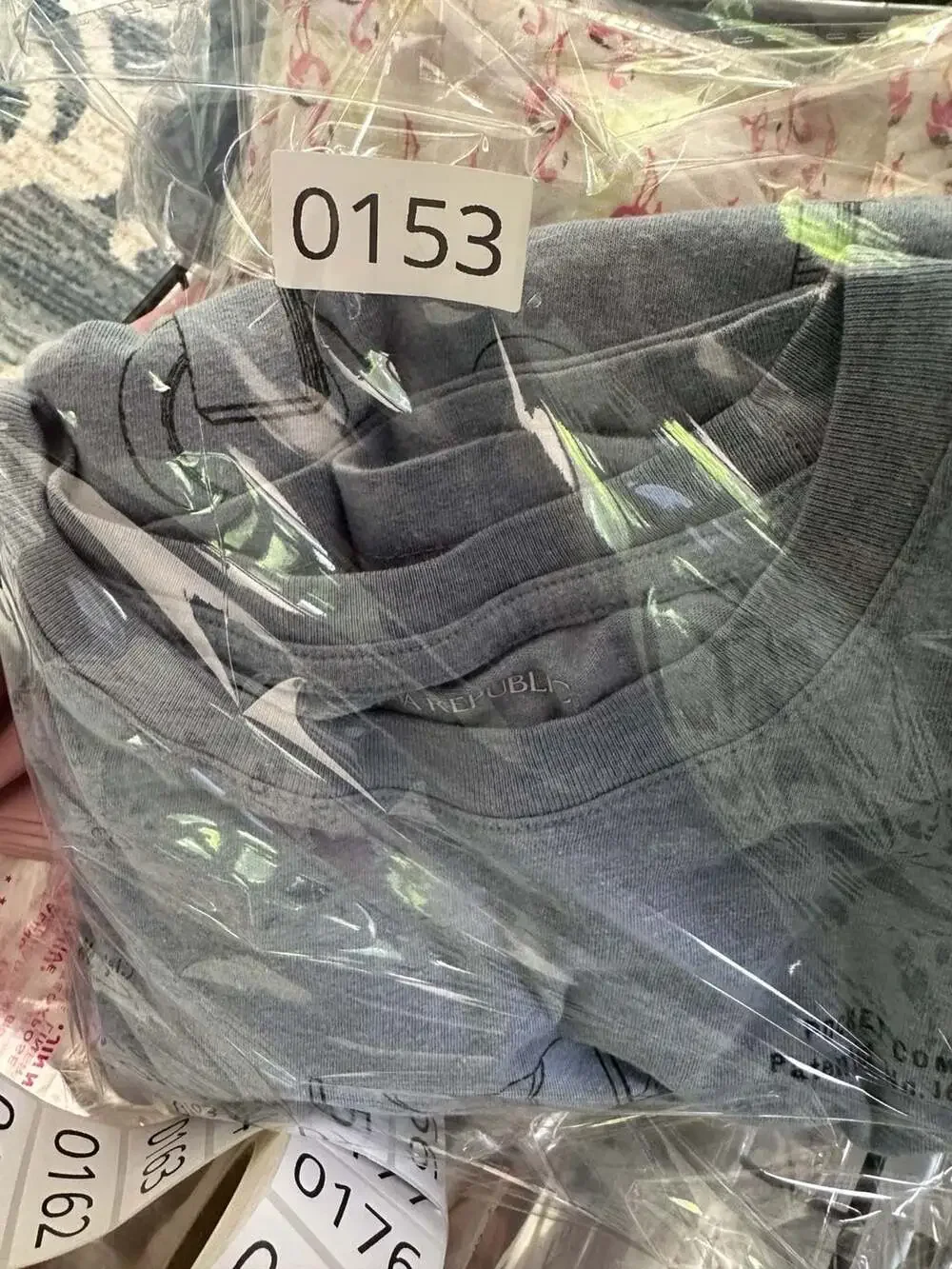Banana Republic Eco T-Shirt Blue Pocket Compass Patent Print Medium Long